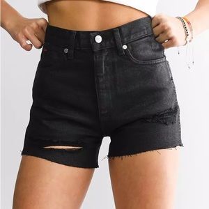 Wrangler x Fender NWT Black Denim High Rise Festival Jean Shorts Women’s Size 30